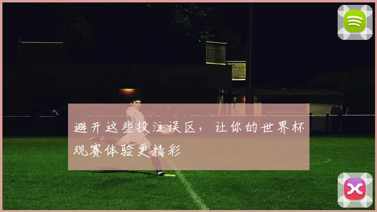 避开这些投注误区，让你的世界杯观赛体验更精彩
